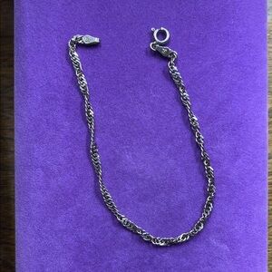 💛 Sterling Silver Milor Reflective Twist Chain Bracelet
